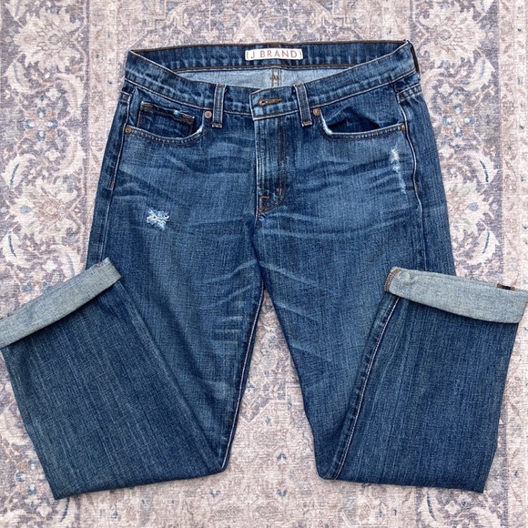 J Brand jeans, Clyde distressed boyfriend style, size 25, EUC - Picture 2 of 9